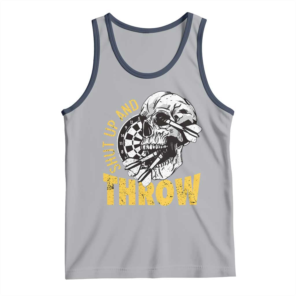 Funny Skeleton Darts Player Tank Top I Suck At Darts TS12 Athletic Heather Navy Print Your Wear