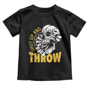 Funny Skeleton Darts Player Toddler T Shirt I Suck At Darts TS12 Black Print Your Wear