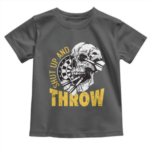 Funny Skeleton Darts Player Toddler T Shirt I Suck At Darts TS12 Dark Heather Print Your Wear