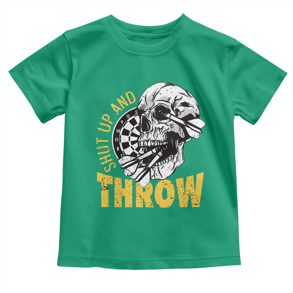 Funny Skeleton Darts Player Toddler T Shirt I Suck At Darts TS12 Irish Green Print Your Wear