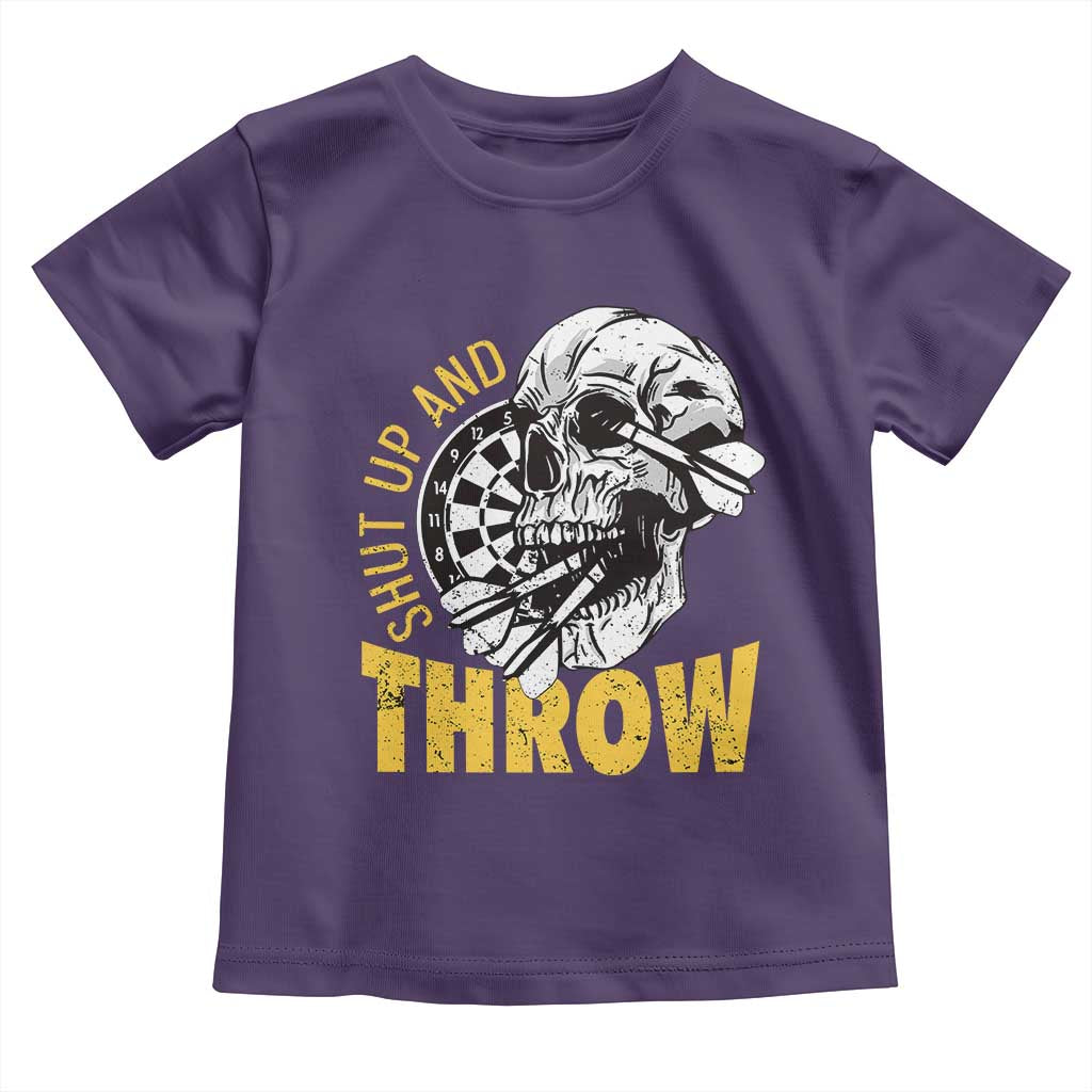Funny Skeleton Darts Player Toddler T Shirt I Suck At Darts TS12 Purple Print Your Wear