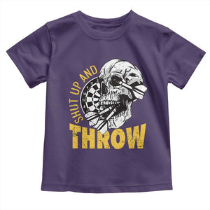 Funny Skeleton Darts Player Toddler T Shirt I Suck At Darts TS12 Purple Print Your Wear