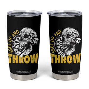Funny Skeleton Darts Player Tumbler Cup I Suck At Darts TS12 Black Print Your Wear