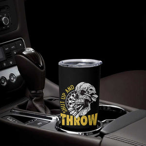 Funny Skeleton Darts Player Tumbler Cup I Suck At Darts TS12 Print Your Wear