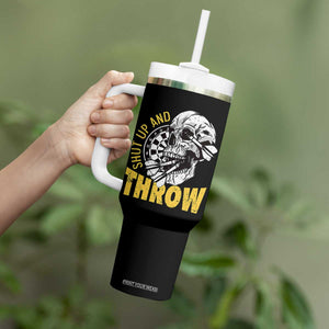 Funny Skeleton Darts Player Tumbler With Handle I Suck At Darts TS12 Print Your Wear