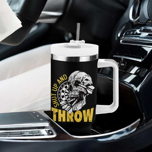 Funny Skeleton Darts Player Tumbler With Handle I Suck At Darts TS12 Print Your Wear