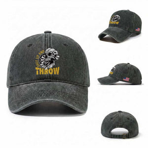 Funny Skeleton Darts Player Washed Cotton Baseball Cap I Suck At Darts TS12 Washed Cap Universal Fit Dark Green Print Your Wear
