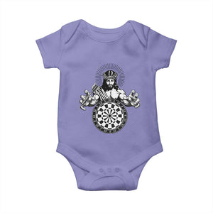 Funny Christian Dartist Gift Baby Onesie Jesus Bullseye Shooter TS12 Violet Print Your Wear
