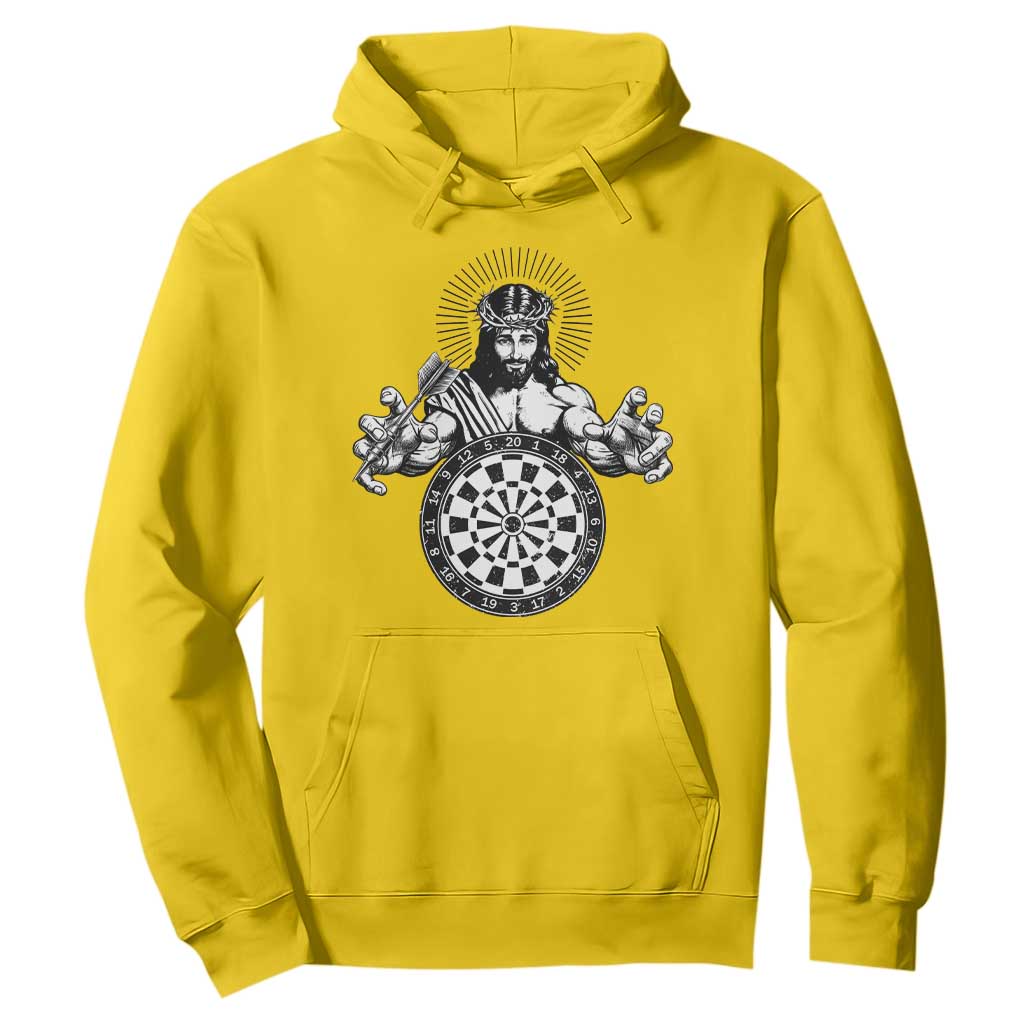 Funny Christian Dartist Gift Hoodie Jesus Bullseye Shooter TS12 Daisy Print Your Wear