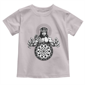 Funny Christian Dartist Gift Toddler T Shirt Jesus Bullseye Shooter TS12 Ice Gray Print Your Wear
