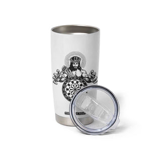 Funny Christian Dartist Gift Tumbler Cup Jesus Bullseye Shooter TS12 Print Your Wear
