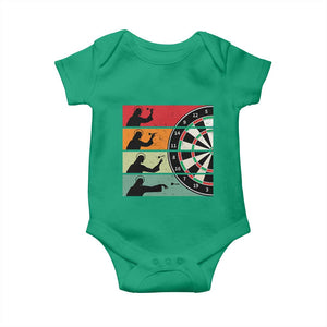 Vintage Darts Player Christian Faith Gift Baby Onesie Jesus Bullseye Shooter TS12 Irish Green Print Your Wear