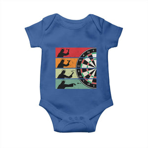 Vintage Darts Player Christian Faith Gift Baby Onesie Jesus Bullseye Shooter TS12 Royal Blue Print Your Wear