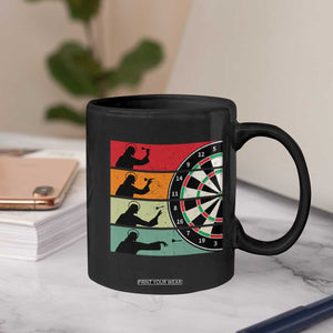 Vintage Darts Player Christian Faith Gift Coffee Mug Jesus Bullseye Shooter TS12 Print Your Wear