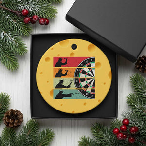 Vintage Darts Player Christian Faith Gift Ceramic Ornament Jesus Bullseye Shooter TS12 1pc Yellow Cheese Print Your Wear