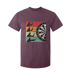 Vintage Darts Player Christian Faith Gift T Shirt For Kid Jesus Bullseye Shooter TS12 Maroon Print Your Wear