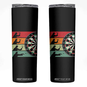 Vintage Darts Player Christian Faith Gift Skinny Tumbler Jesus Bullseye Shooter TS12 Black Print Your Wear