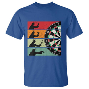 Vintage Darts Player Christian Faith Gift T Shirt Jesus Bullseye Shooter TS12 Royal Blue Print Your Wear