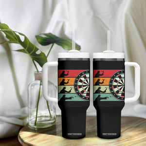 Vintage Darts Player Christian Faith Gift Tumbler With Handle Jesus Bullseye Shooter TS12 Print Your Wear