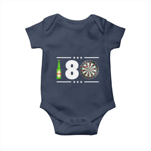 Darts Master 180 And Beer Baby Onesie Funny Bullseye Shooter Gift TS12 Navy Print Your Wear