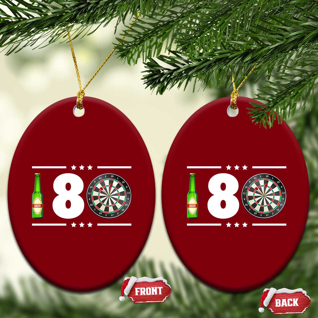 Darts Master 180 And Beer Ceramic Ornament Funny Bullseye Shooter Gift TS12 Print Your Wear