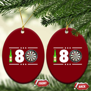 Darts Master 180 And Beer Ceramic Ornament Funny Bullseye Shooter Gift TS12 Print Your Wear