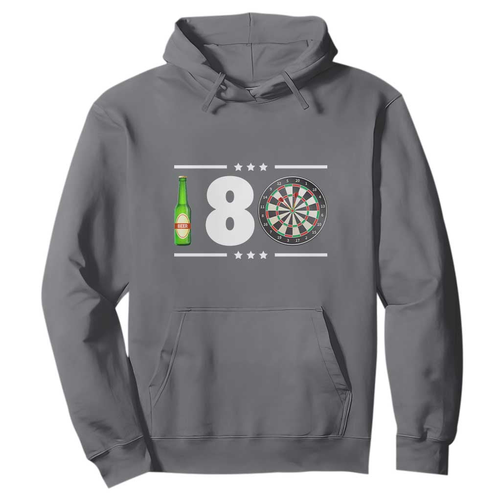 Darts Master 180 And Beer Hoodie Funny Bullseye Shooter Gift TS12 Charcoal Print Your Wear