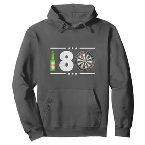 Darts Master 180 And Beer Hoodie Funny Bullseye Shooter Gift TS12 Dark Heather Print Your Wear