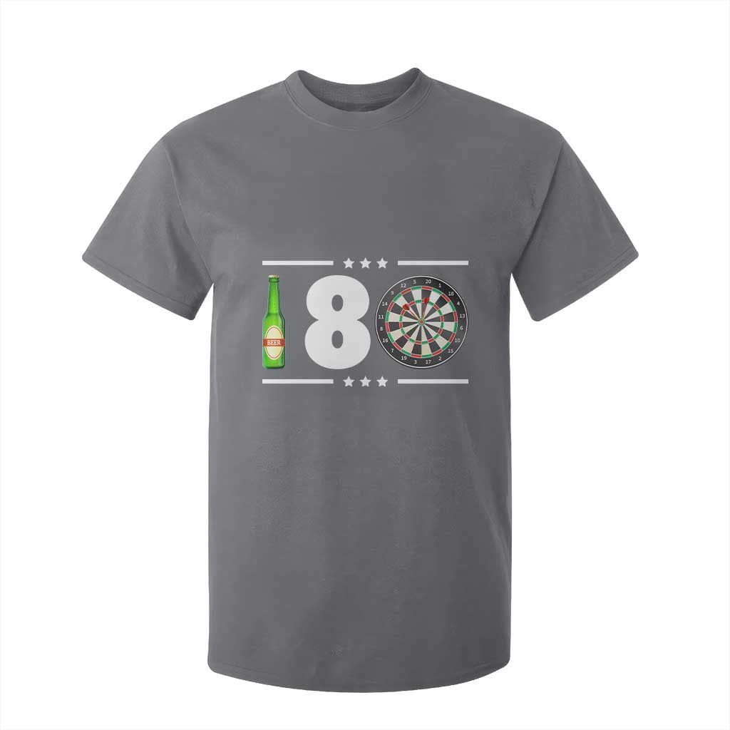 Darts Master 180 And Beer T Shirt For Kid Funny Bullseye Shooter Gift TS12 Charcoal Print Your Wear