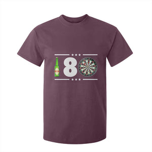 Darts Master 180 And Beer T Shirt For Kid Funny Bullseye Shooter Gift TS12 Maroon Print Your Wear
