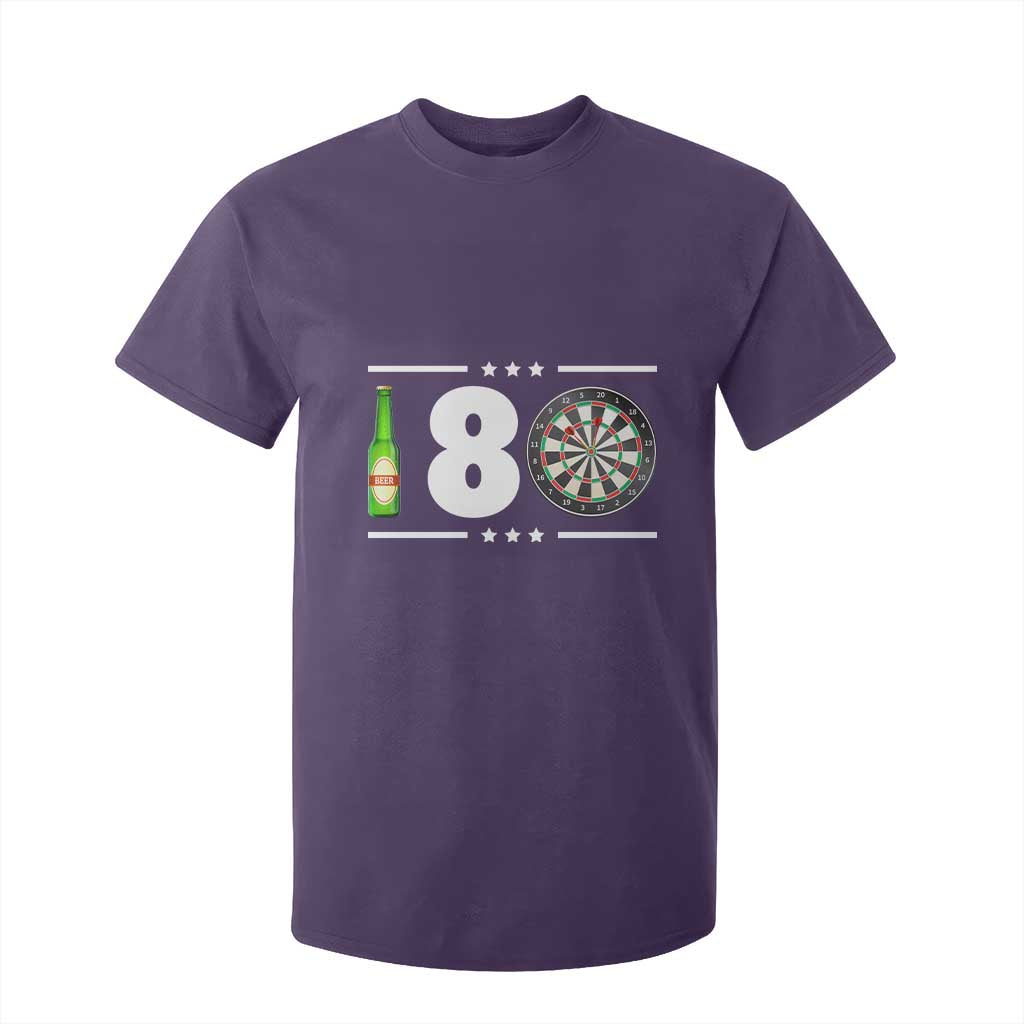 Darts Master 180 And Beer T Shirt For Kid Funny Bullseye Shooter Gift TS12 Purple Print Your Wear