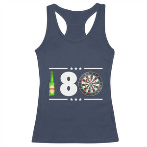 Darts Master 180 And Beer Racerback Tank Top Funny Bullseye Shooter Gift TS12 Navy Print Your Wear