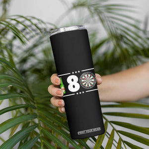 Darts Master 180 And Beer Skinny Tumbler Funny Bullseye Shooter Gift TS12 Print Your Wear