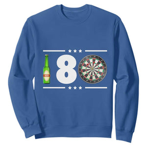 Darts Master 180 And Beer Sweatshirt Funny Bullseye Shooter Gift TS12 Royal Blue Print Your Wear