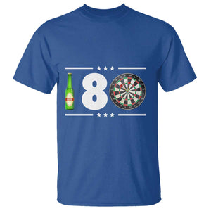 Darts Master 180 And Beer T Shirt Funny Bullseye Shooter Gift TS12 Royal Blue Print Your Wear