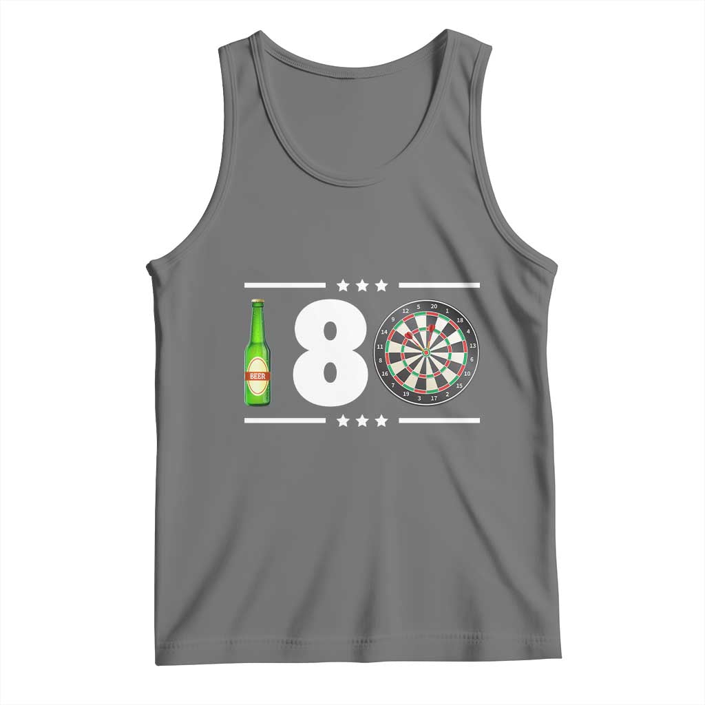 Darts Master 180 And Beer Tank Top Funny Bullseye Shooter Gift TS12 Black Heather Print Your Wear