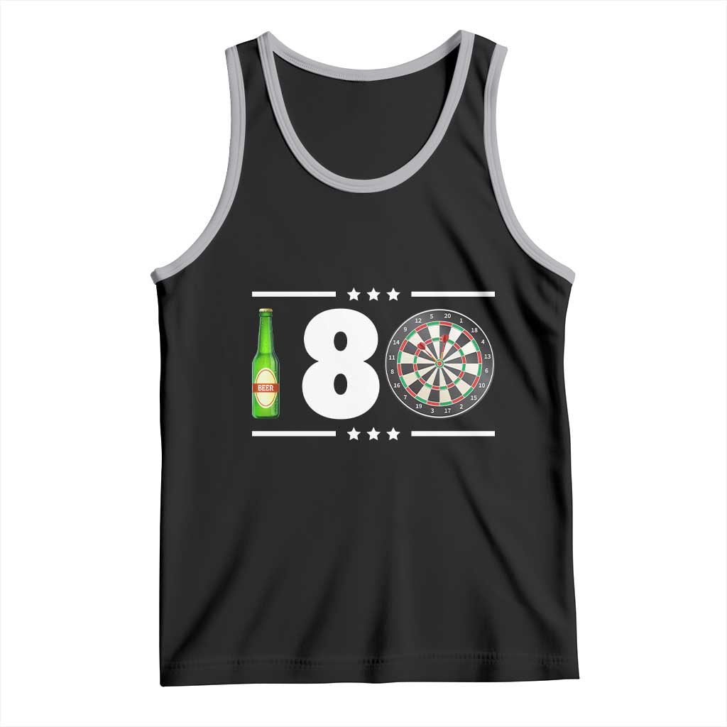 Darts Master 180 And Beer Tank Top Funny Bullseye Shooter Gift TS12 Black Athletic Heather Print Your Wear
