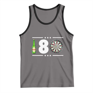 Darts Master 180 And Beer Tank Top Funny Bullseye Shooter Gift TS12 Deep Heather Black Print Your Wear