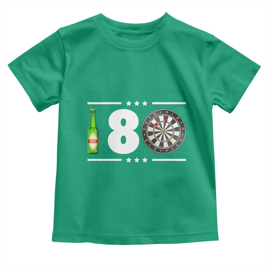 Darts Master 180 And Beer Toddler T Shirt Funny Bullseye Shooter Gift TS12 Irish Green Print Your Wear