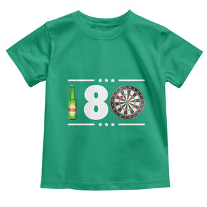 Darts Master 180 And Beer Toddler T Shirt Funny Bullseye Shooter Gift TS12 Irish Green Print Your Wear
