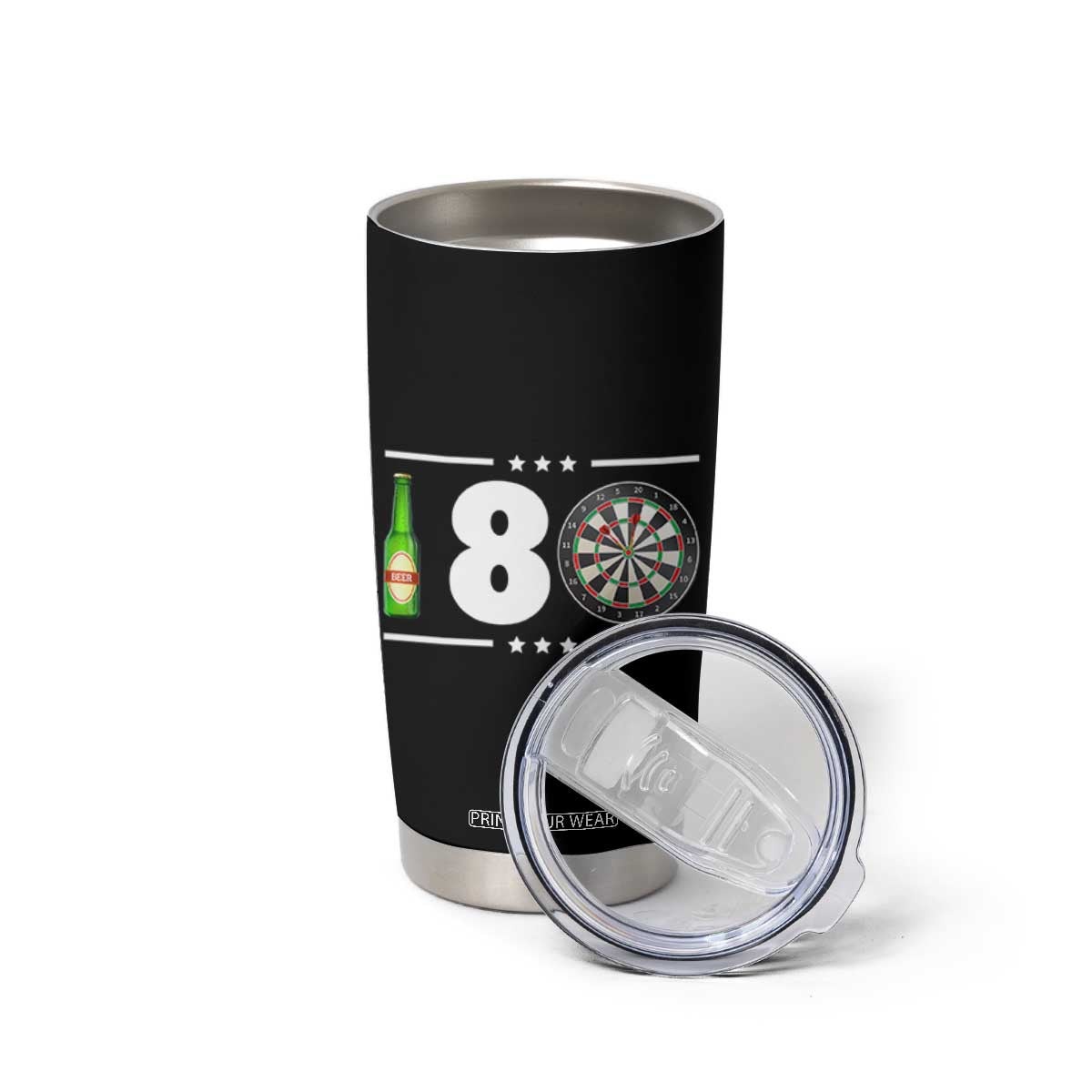 Darts Master 180 And Beer Tumbler Cup Funny Bullseye Shooter Gift TS12 Print Your Wear