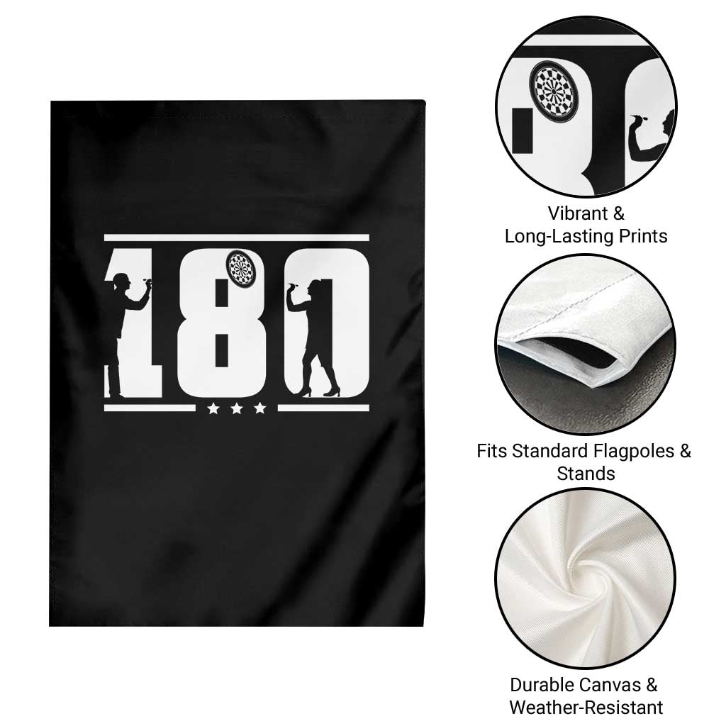 Darts 180 Max Score Player Garden Flag Darts Fan Gift TS12 Print Your Wear