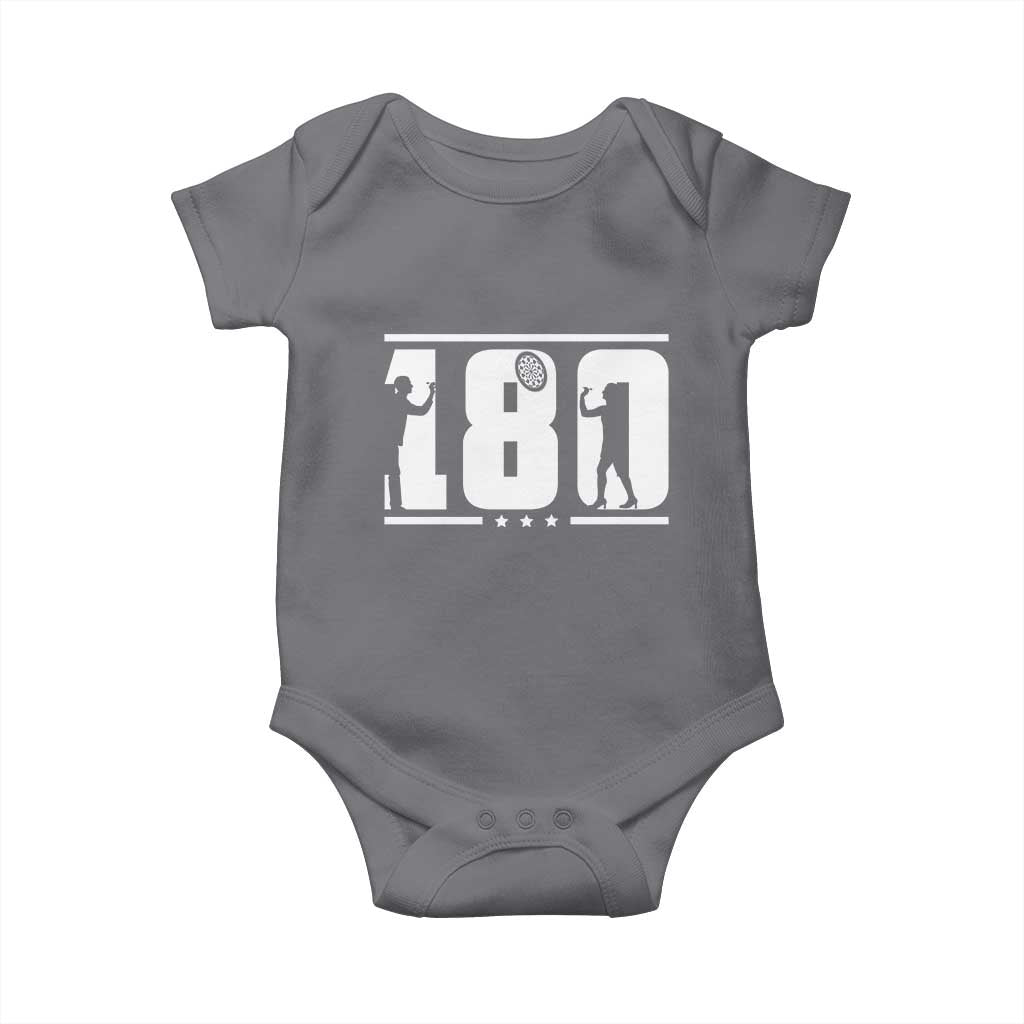 Darts 180 Max Score Player Baby Onesie Darts Fan Gift TS12 Charcoal Print Your Wear