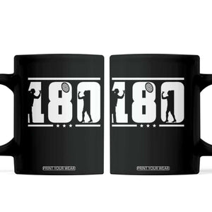 Darts 180 Max Score Player Coffee Mug Darts Fan Gift TS12 Black Print Your Wear