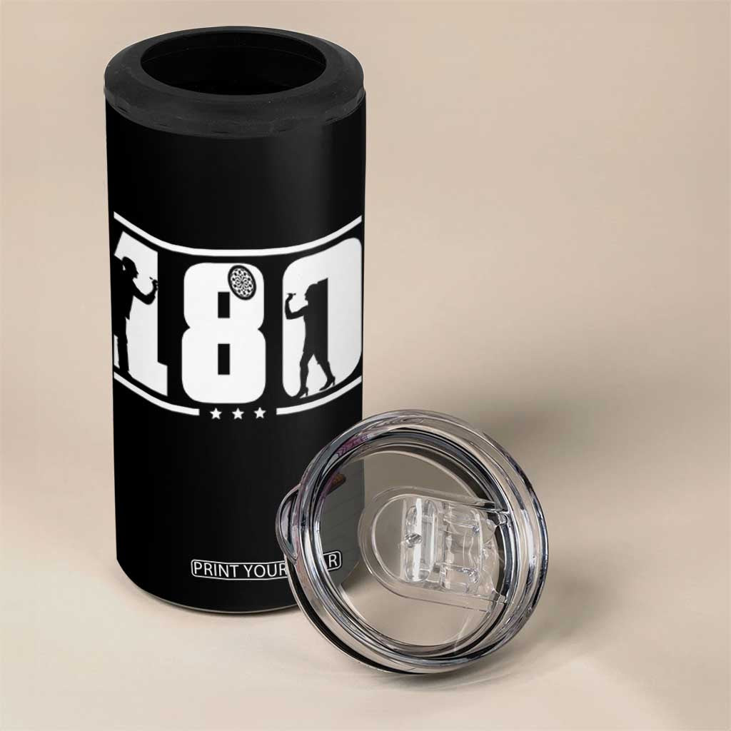 Darts 180 Max Score Player 4 in 1 Can Cooler Tumbler Darts Fan Gift TS12 Print Your Wear