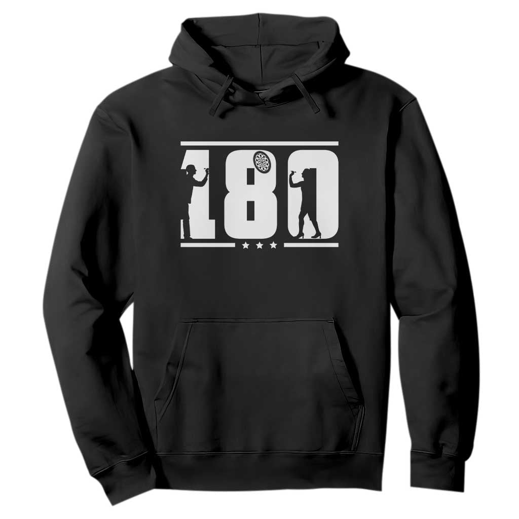 Darts 180 Max Score Player Hoodie Darts Fan Gift TS12 Black Print Your Wear