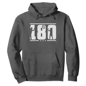 Darts 180 Max Score Player Hoodie Darts Fan Gift TS12 Dark Heather Print Your Wear