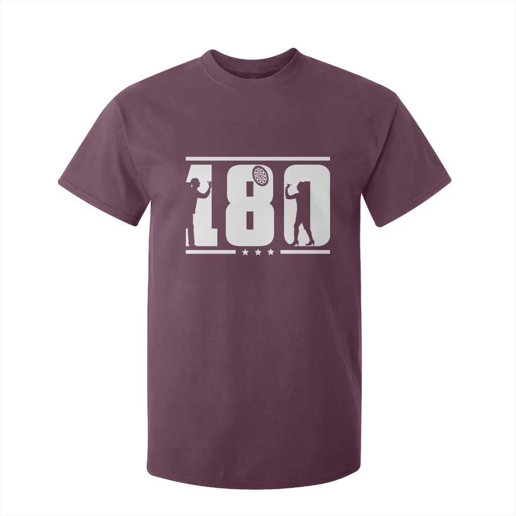 Darts 180 Max Score Player T Shirt For Kid Darts Fan Gift TS12 Maroon Print Your Wear