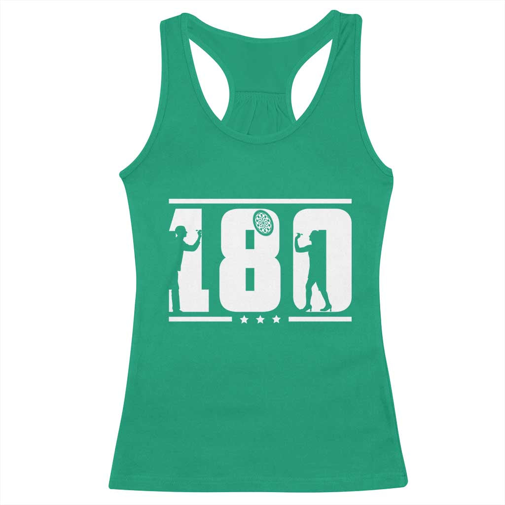 Darts 180 Max Score Player Racerback Tank Top Darts Fan Gift TS12 Irish Green Print Your Wear