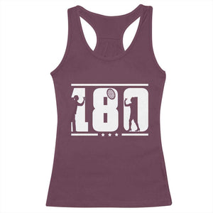 Darts 180 Max Score Player Racerback Tank Top Darts Fan Gift TS12 Maroon Print Your Wear